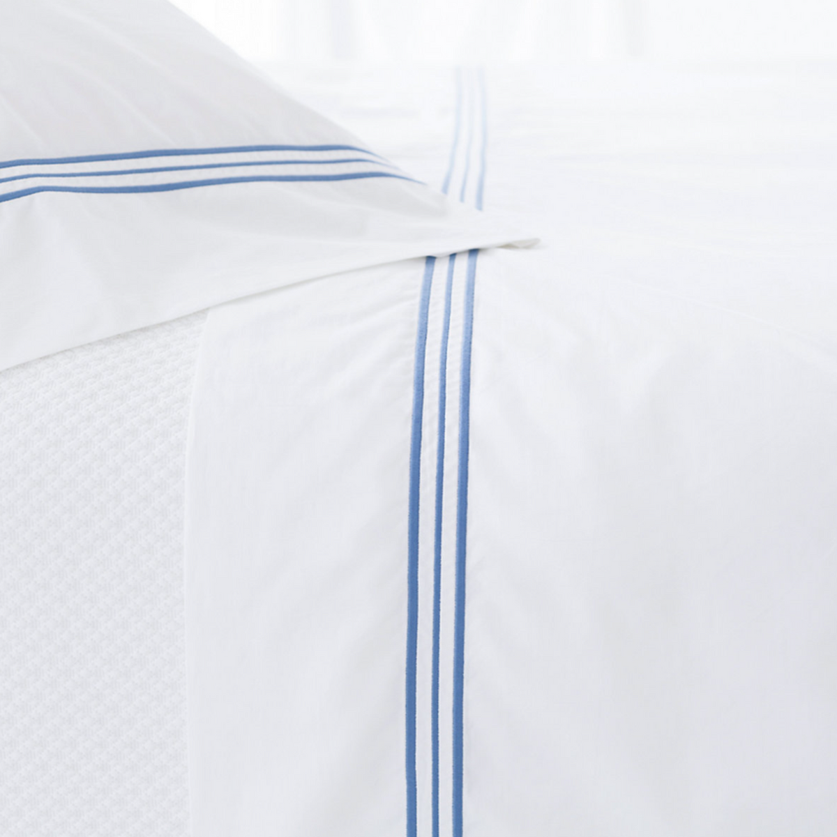 Detailed Image of Pine Cone Hill Trio Bedding in Color French Blue