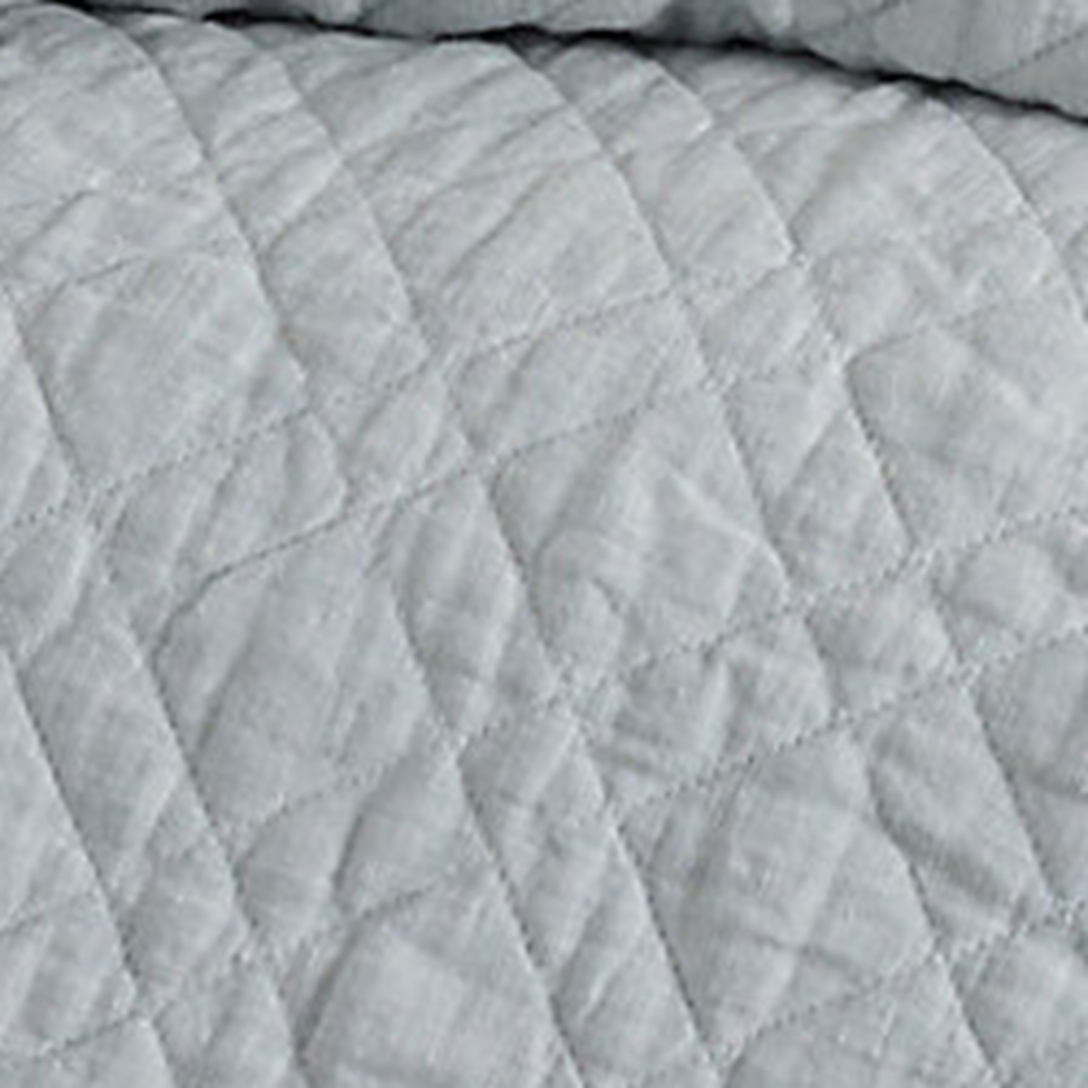 Swatch Sample of Pine Cone Hill Washed Linen Quilted Bedding in Sky Color