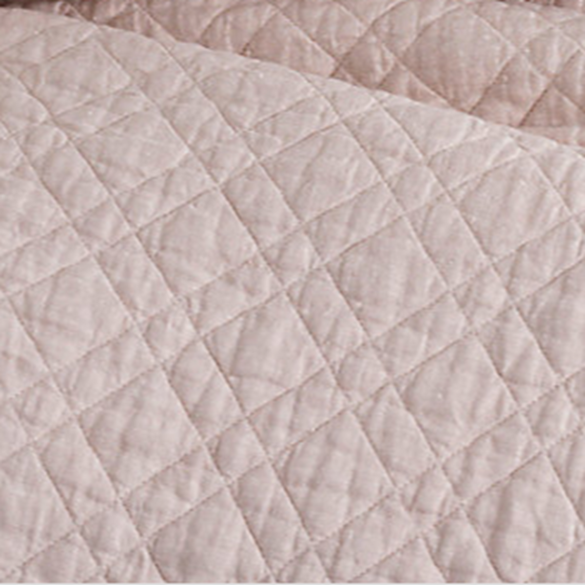Swatch Sample of Pine Cone Hill Washed Linen Quilted Bedding in Slipper Pink Color