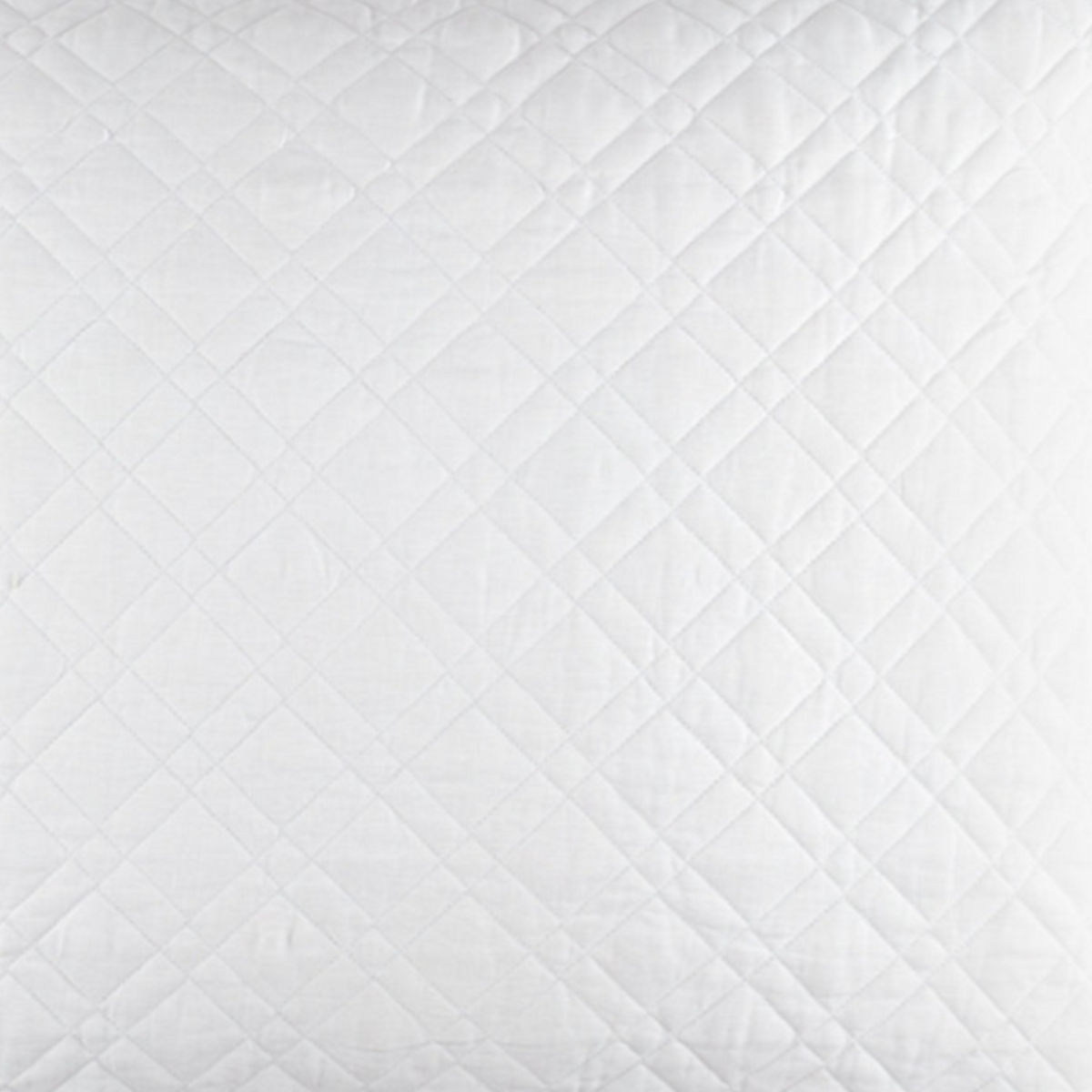 Swatch Sample of Pine Cone Hill Washed Linen Quilted Bedding in White Color