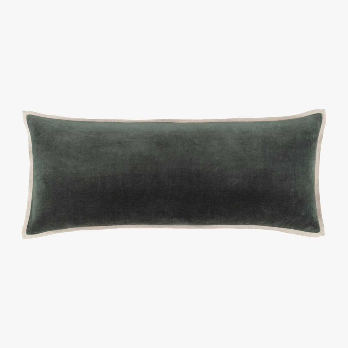 Pine Cone Hill Marie Flanagan Gehry Velvet/Linen 16x40 Decorative Pillow in Everglade