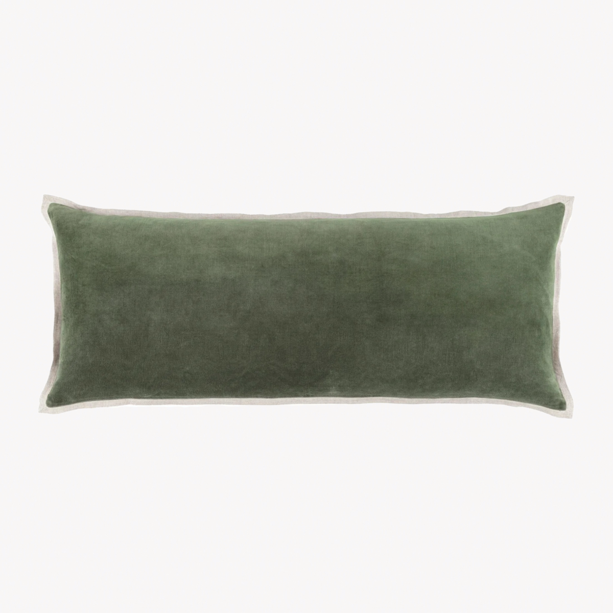 Pine Cone Hill Marie Flanagan Gehry Velvet/Linen 16x40 Decorative Pillow in Sage