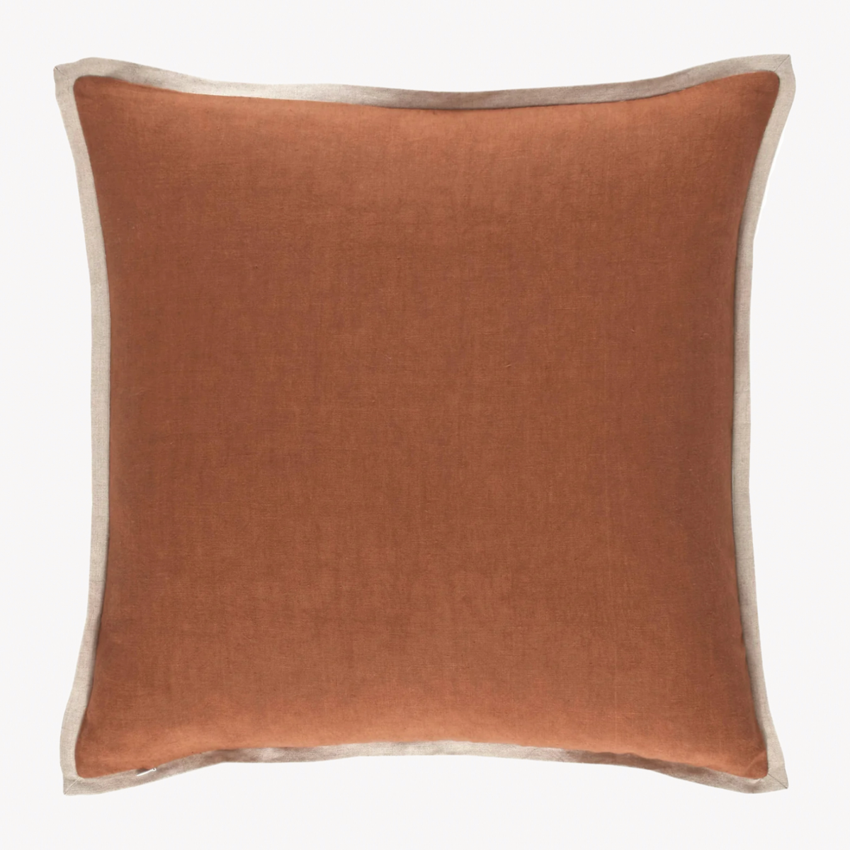 Pine Cone Hill Marie Flanagan Gehry Velvet/Linen Decorative Pillow Square in Caramel