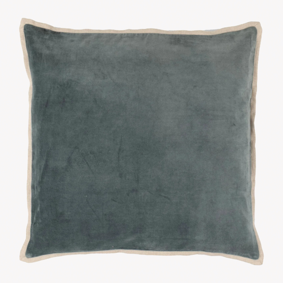 Pine Cone Hill Marie Flanagan Gehry Velvet/Linen Decorative Pillow Square in Pacific