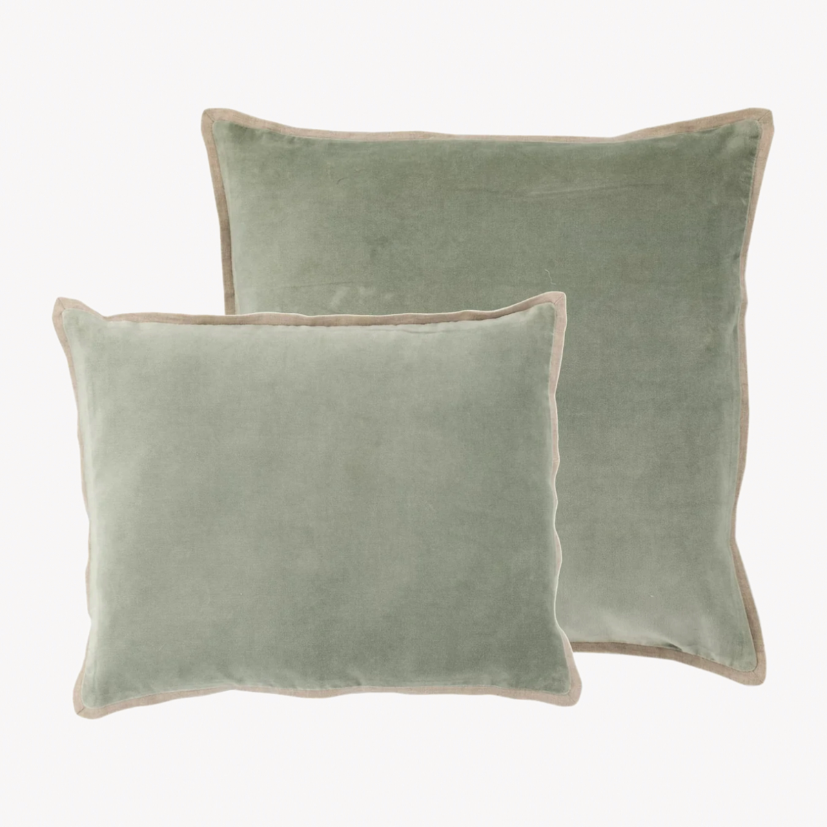 Pine Cone Hill Marie Flanagan Gehry Velvet/Linen Decorative Pillows in Desert Sage