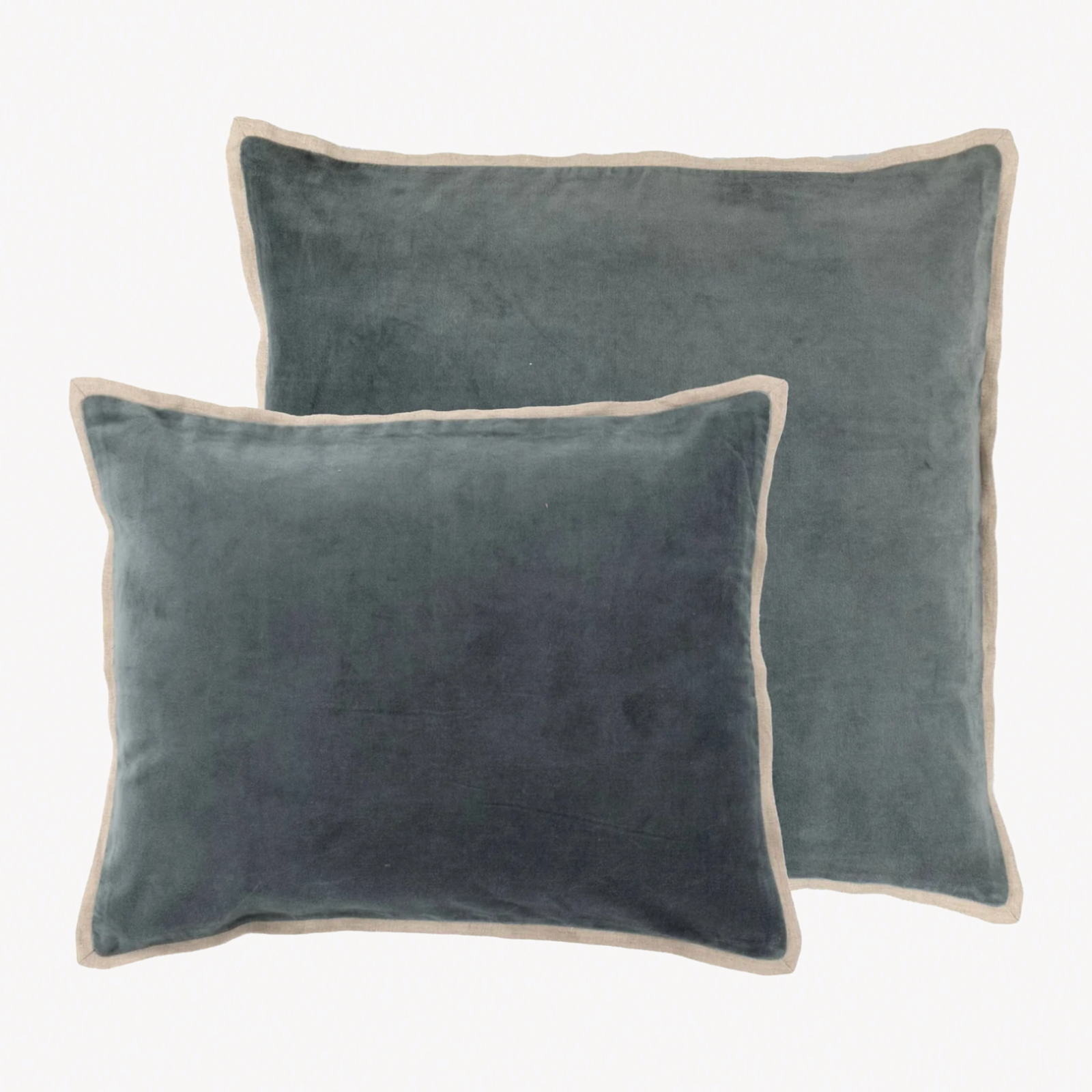 Pine Cone Hill Marie Flanagan Gehry Velvet/Linen Decorative Pillows in Pacific