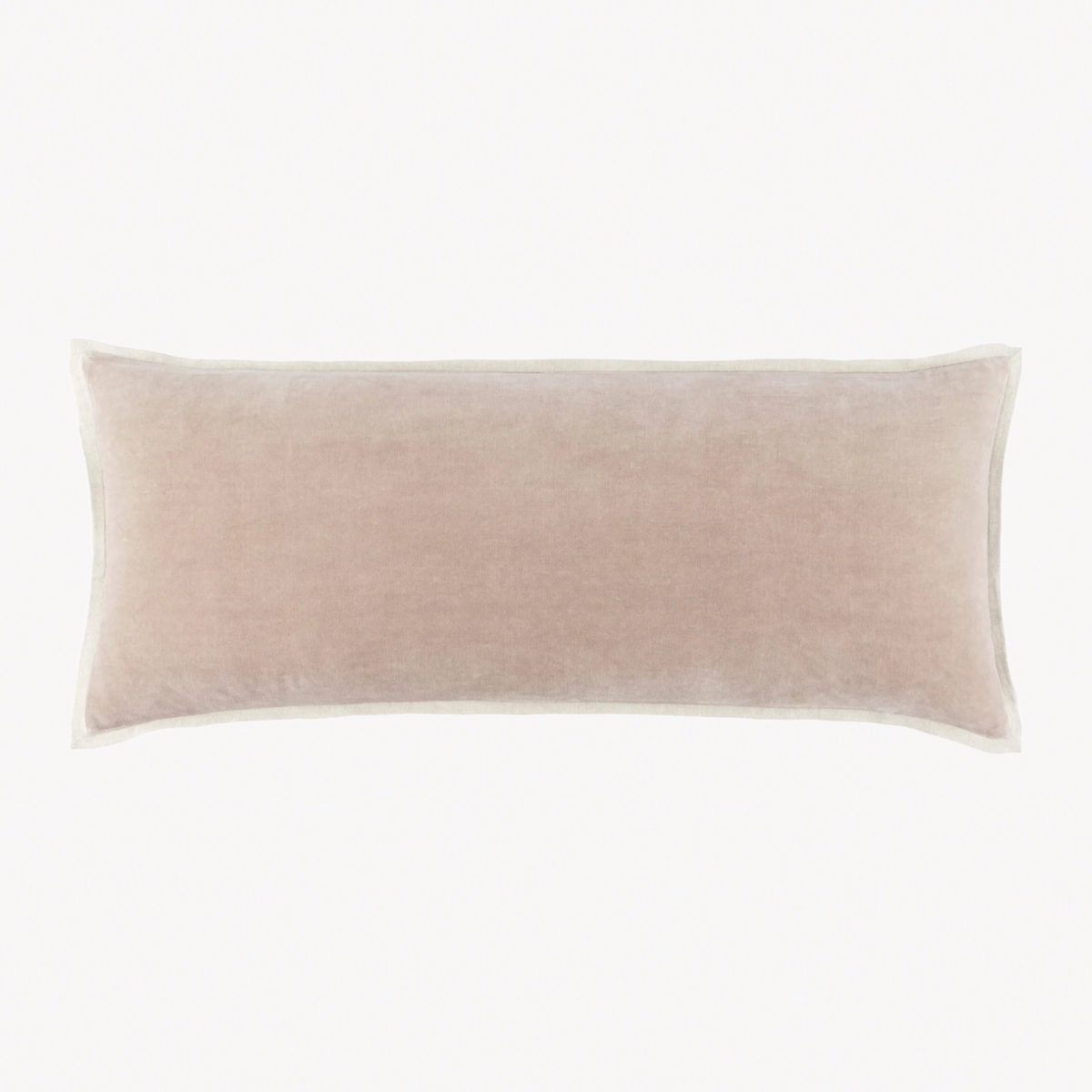 Pine Cone Hill Marie Flanagan Gehry Velvet/Linen 16x40 Decorative Pillow in Stone
