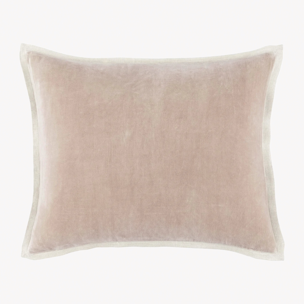 Pine Cone Hill Marie Flanagan Gehry Velvet/Linen 16” Lumbar in Stone