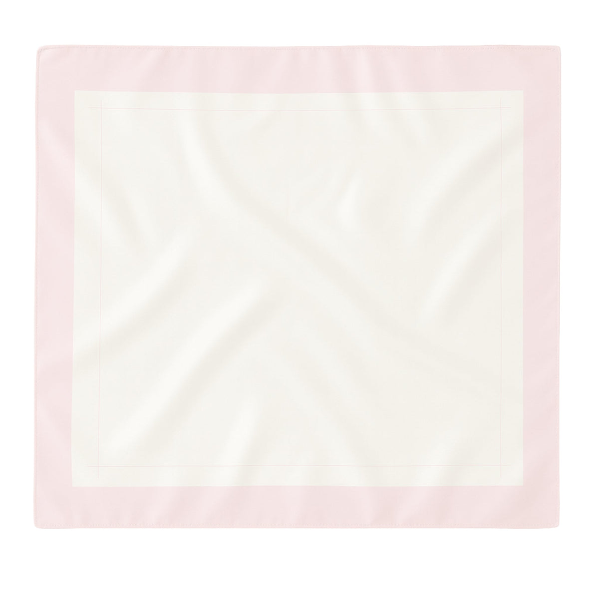 Mulberry Park Silks Pure Silk Square Head Scarf - Pink/Ivory
