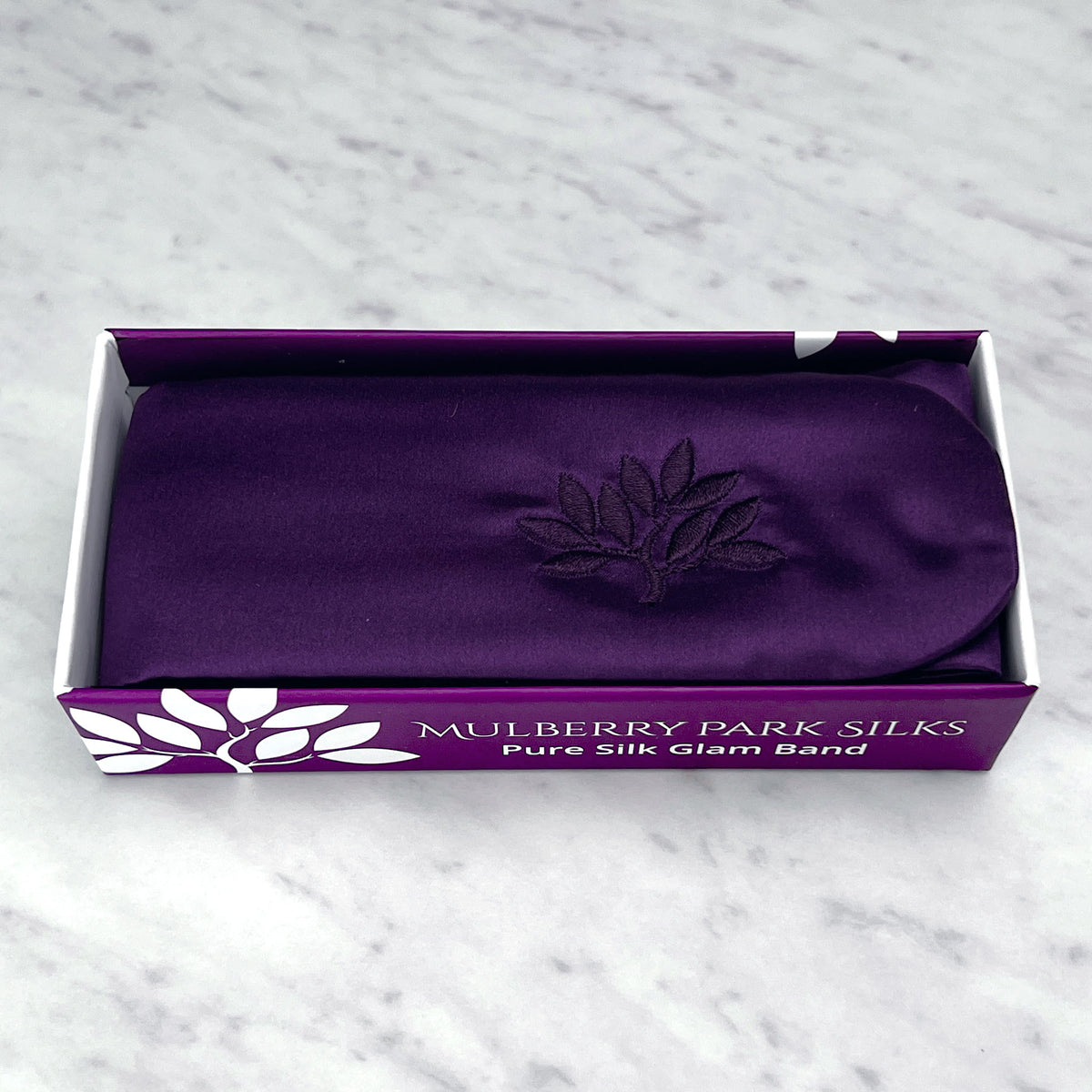Mulberry Park Silks Silk Glam Band - Plum