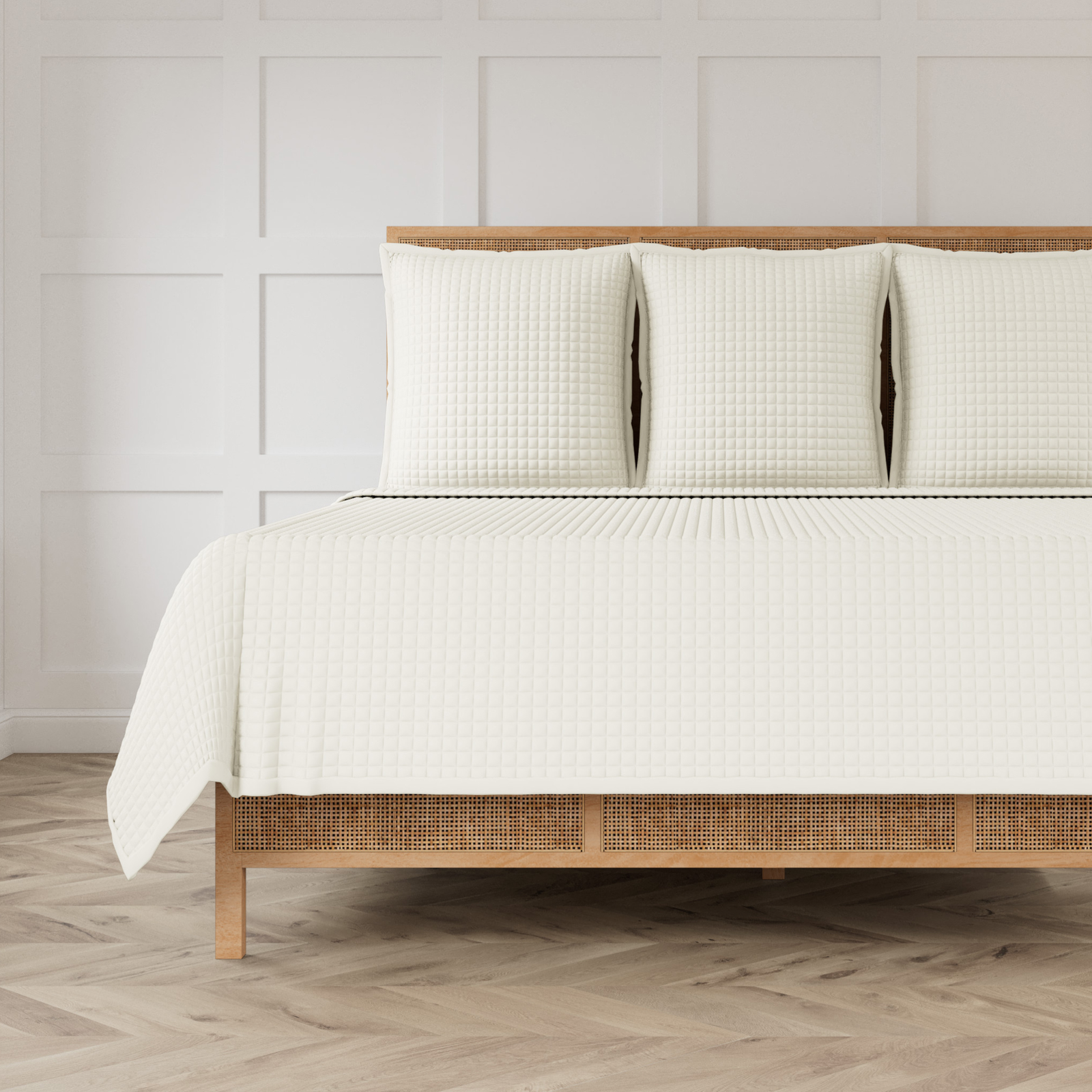 Ann Gish Ready-to-Bed 2.0 Quilted Coverlets and Shams in Ivory Color