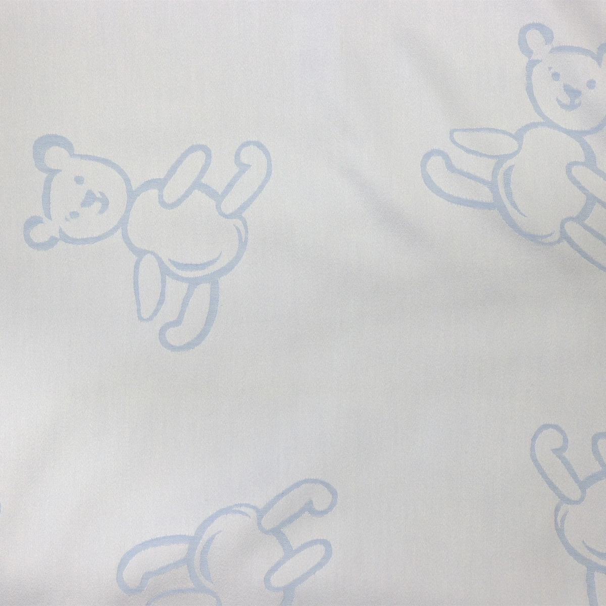 Swatch of SDH Bear Baby Bedding in Light Blue