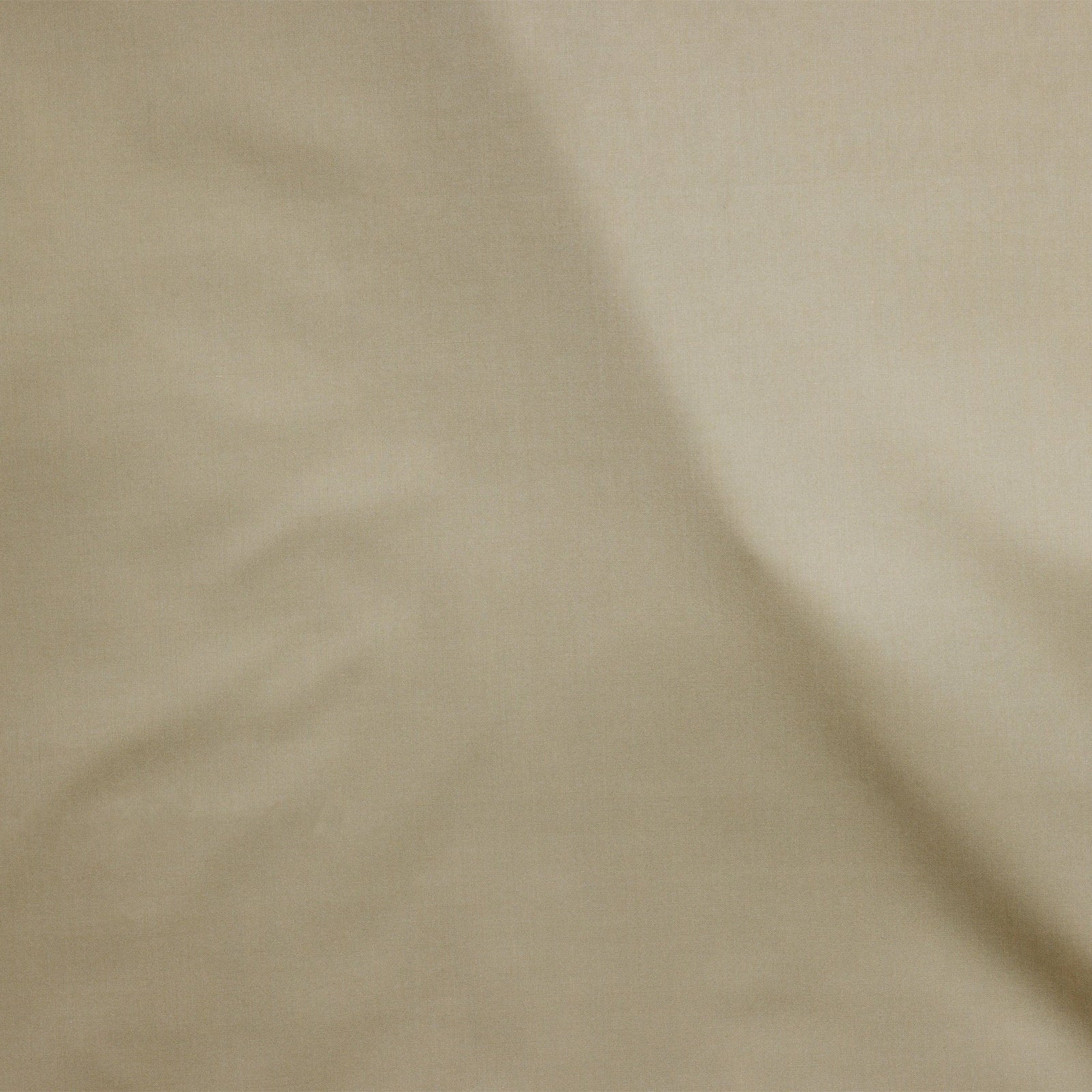 Closeup of SDH Capri Percale Bedding with Porcini color on side