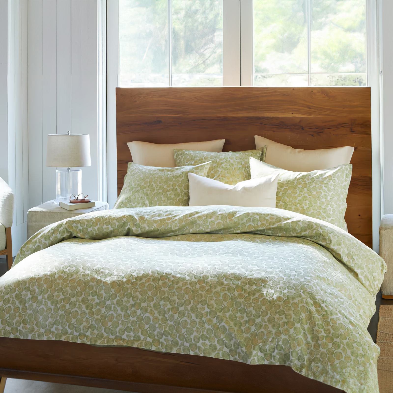 Bed Dressed in Verde SDH Euphorbia Bedding Collection