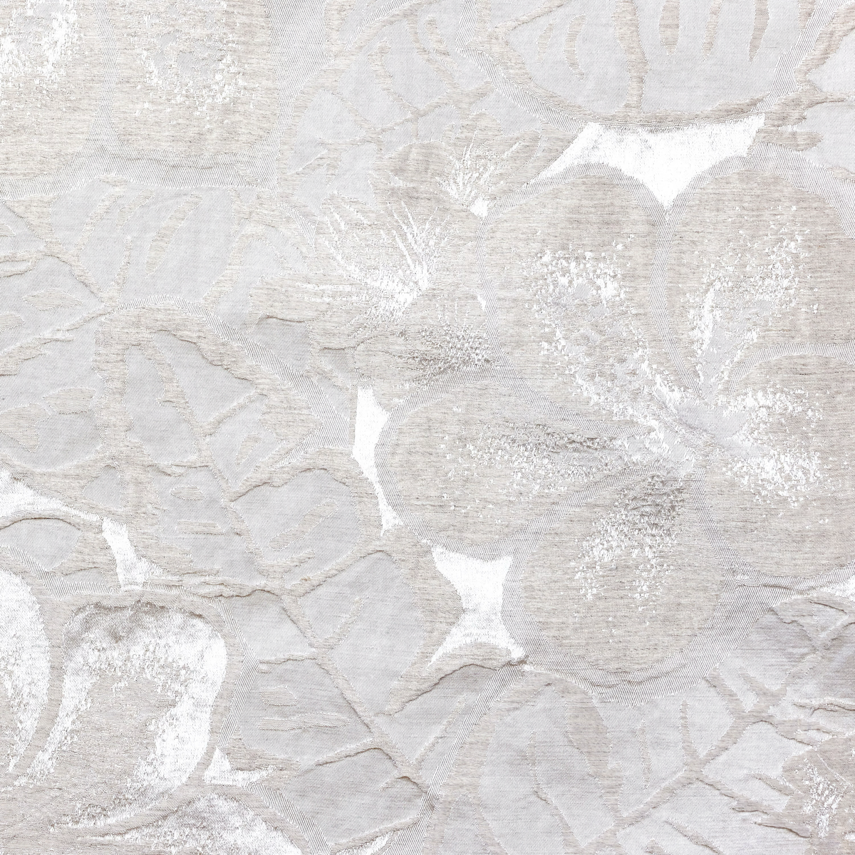 Swatch of SDH Hibiscus Platinum by the Purists Bedding in Natural