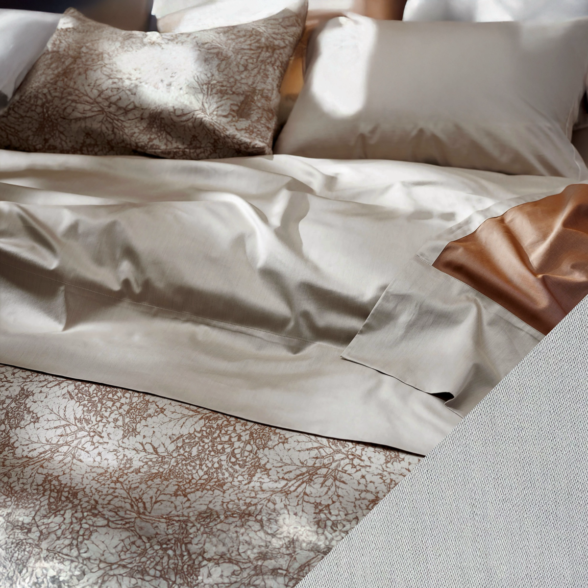 SDH Julia Bedding with Indigo Ice Swatch