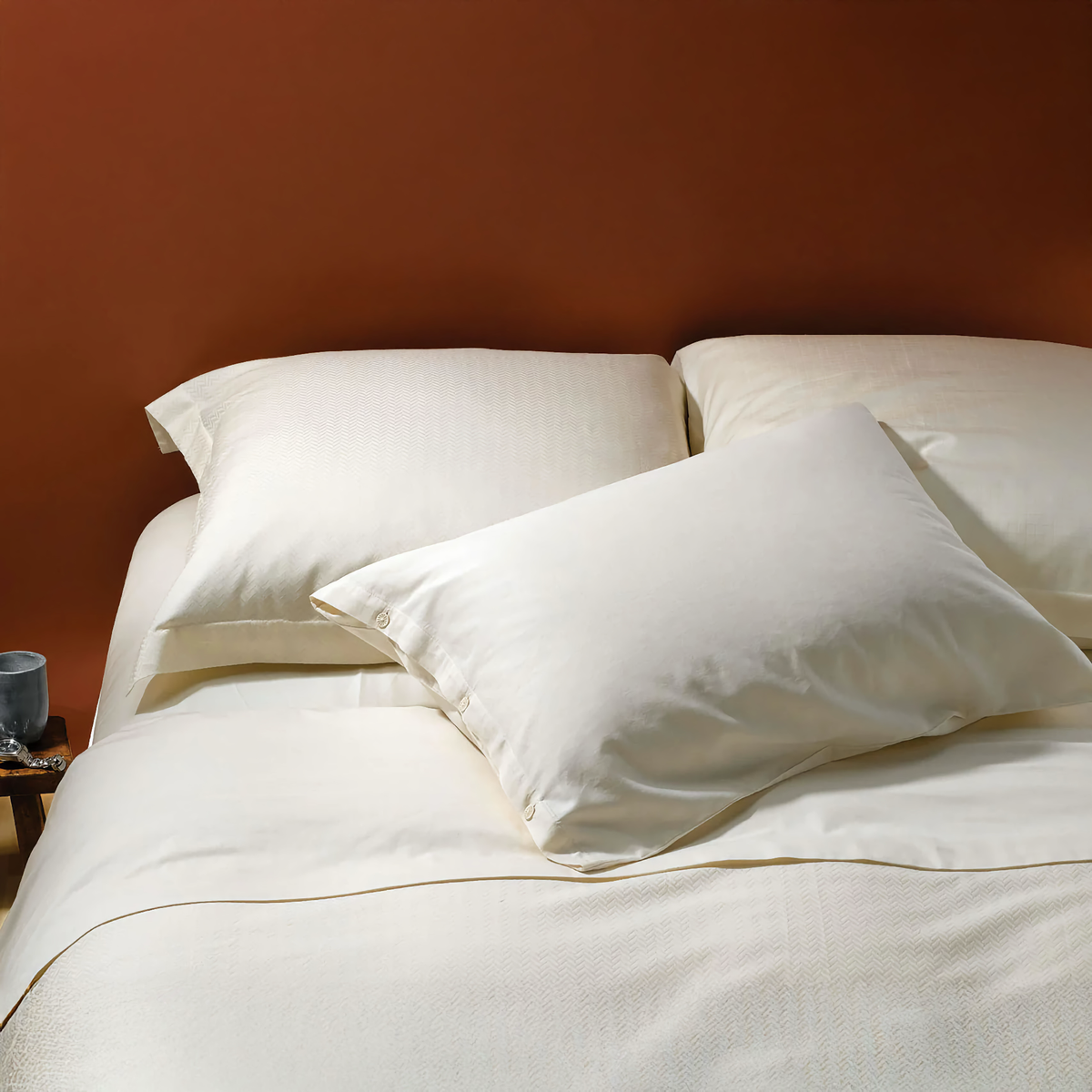 Bed in SDH Julia by the Purists Bedding Collection in Natural color