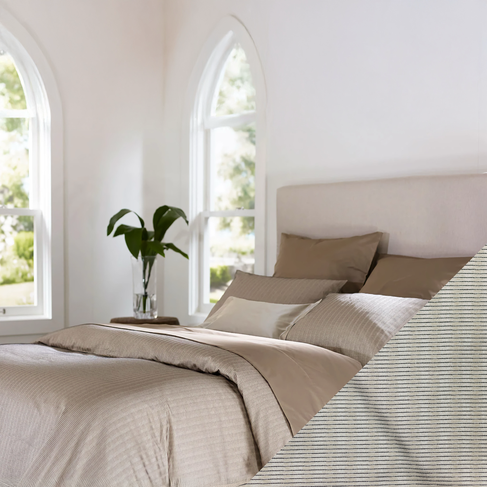 SDH Kenji Bedding with Driftwood Swatch