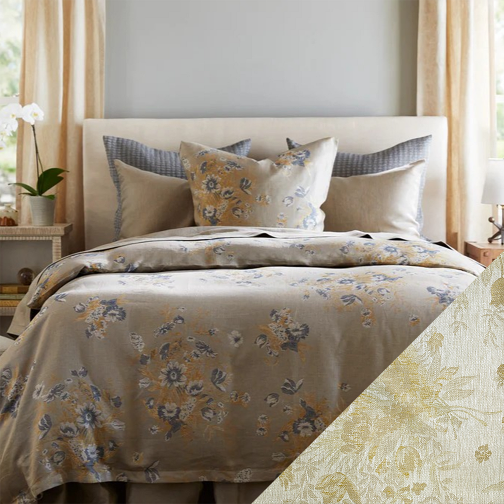 SDH Provence Bedding with Swatch in Color Harvest