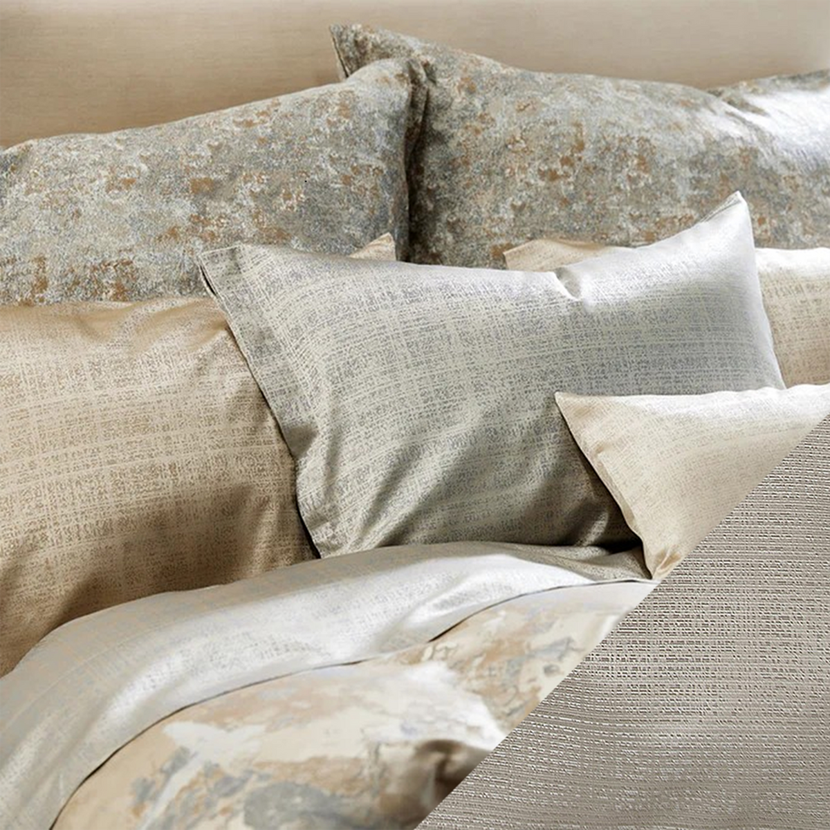 SDH Senne Bedding with Swatch in Color Sahara