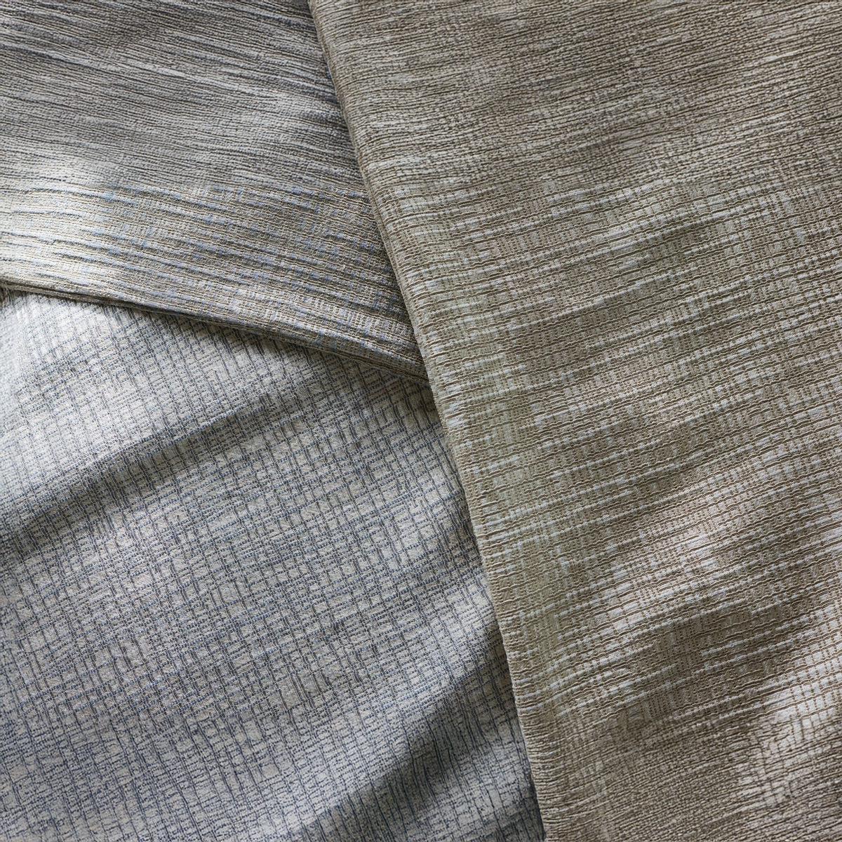 SDH Sharif Colors from left to right, Sharif Steel, Sharif Tweed, Sharif Sahara