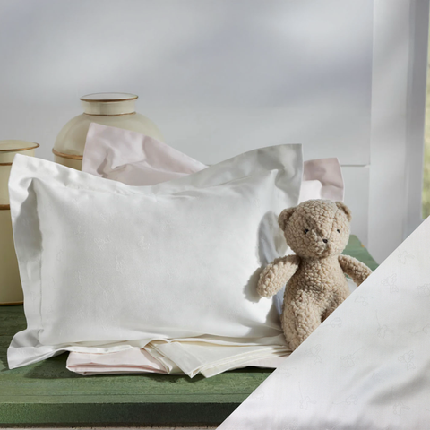 SDH Wheels Baby Bedding - White featured image