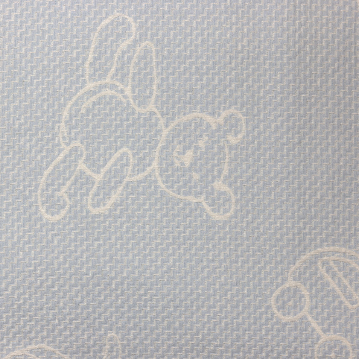 Front Fabric Closeup of SDH Wheels Baby Blanky in Blue