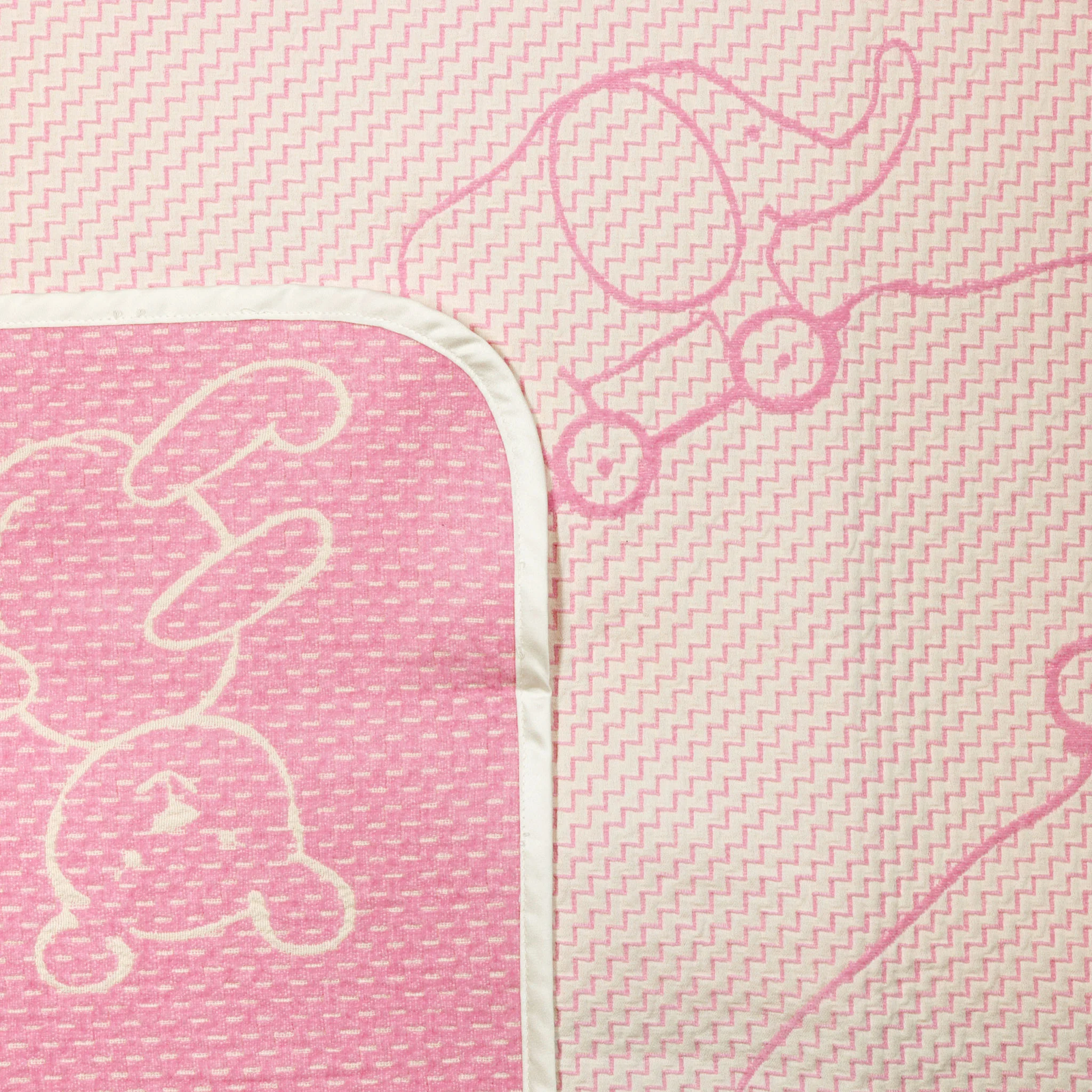 Hanging SDH Wheels Baby Blankets with Bubblegum Swatch