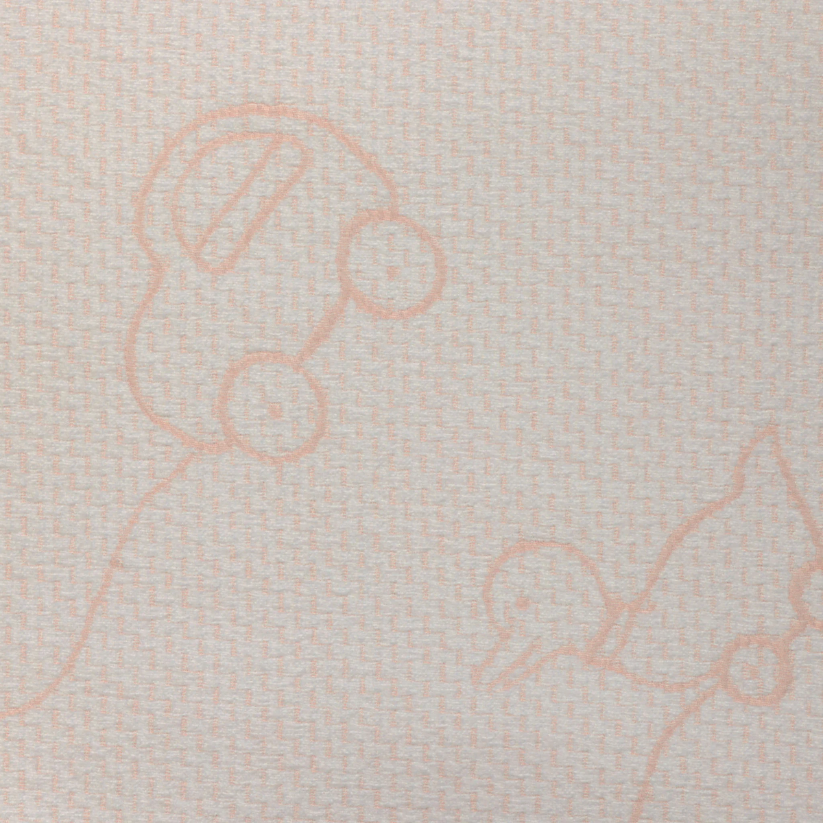 Back Fabric Closeup of SDH Wheels Baby Blanky in Rosewater