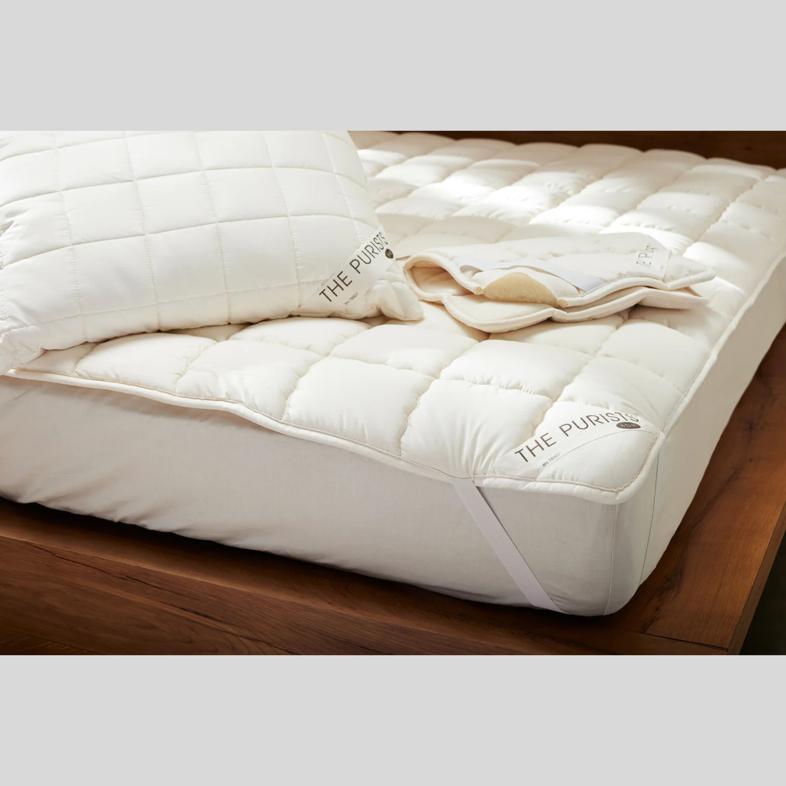 Close Up of SDH Wool by the Purists Mattress Pad