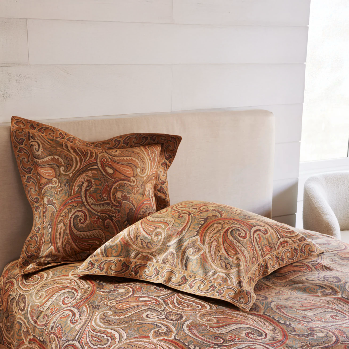 Xerxes Ginger cover and european decorative pillows