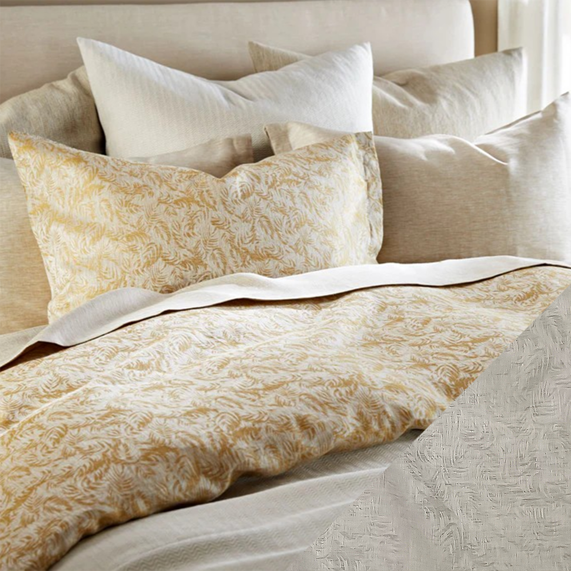 SDH York Bedding with Swatch in Rye Color