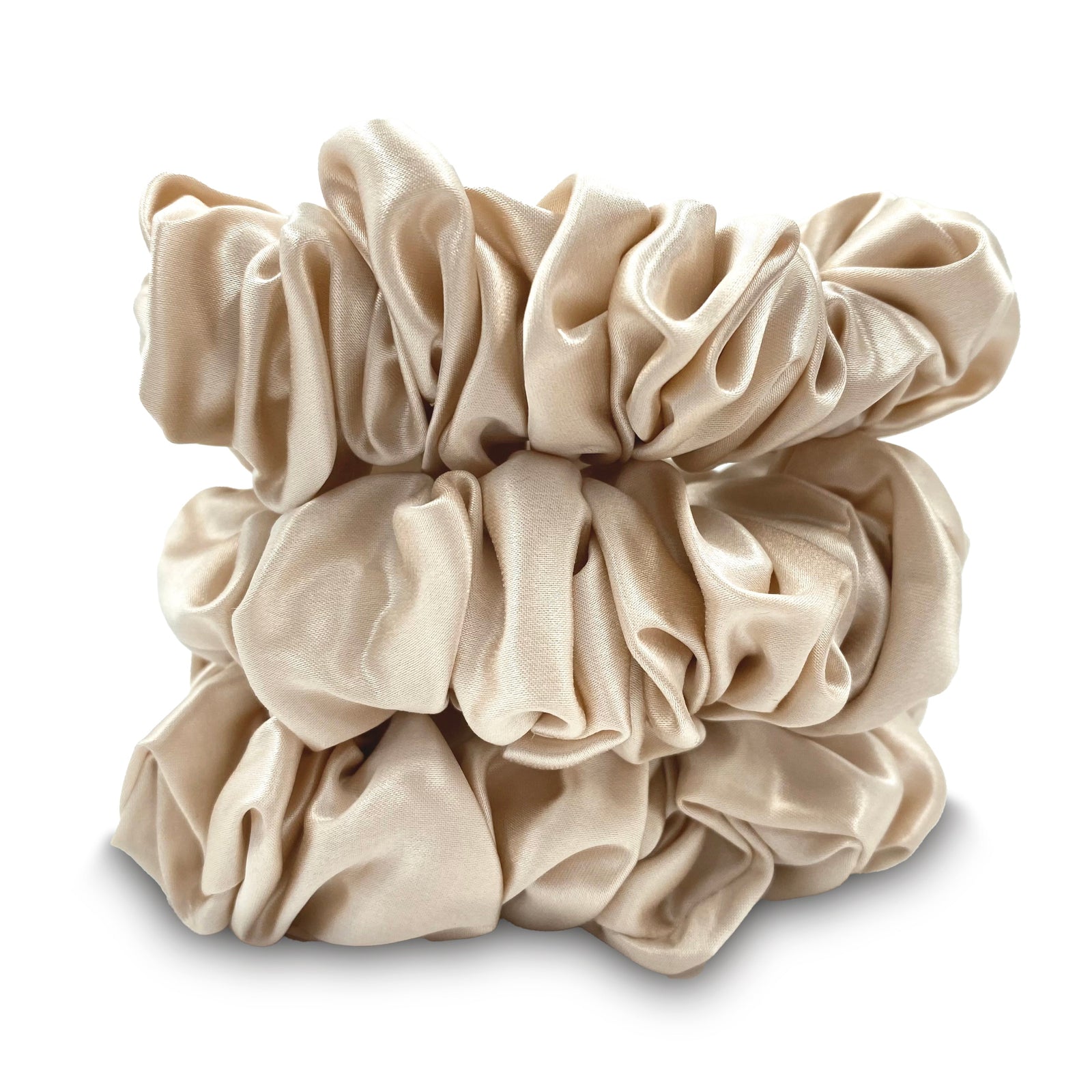 Mulberry Park Silks Silk Scrunchies - Desert Sand - Pure Mulberry Silk