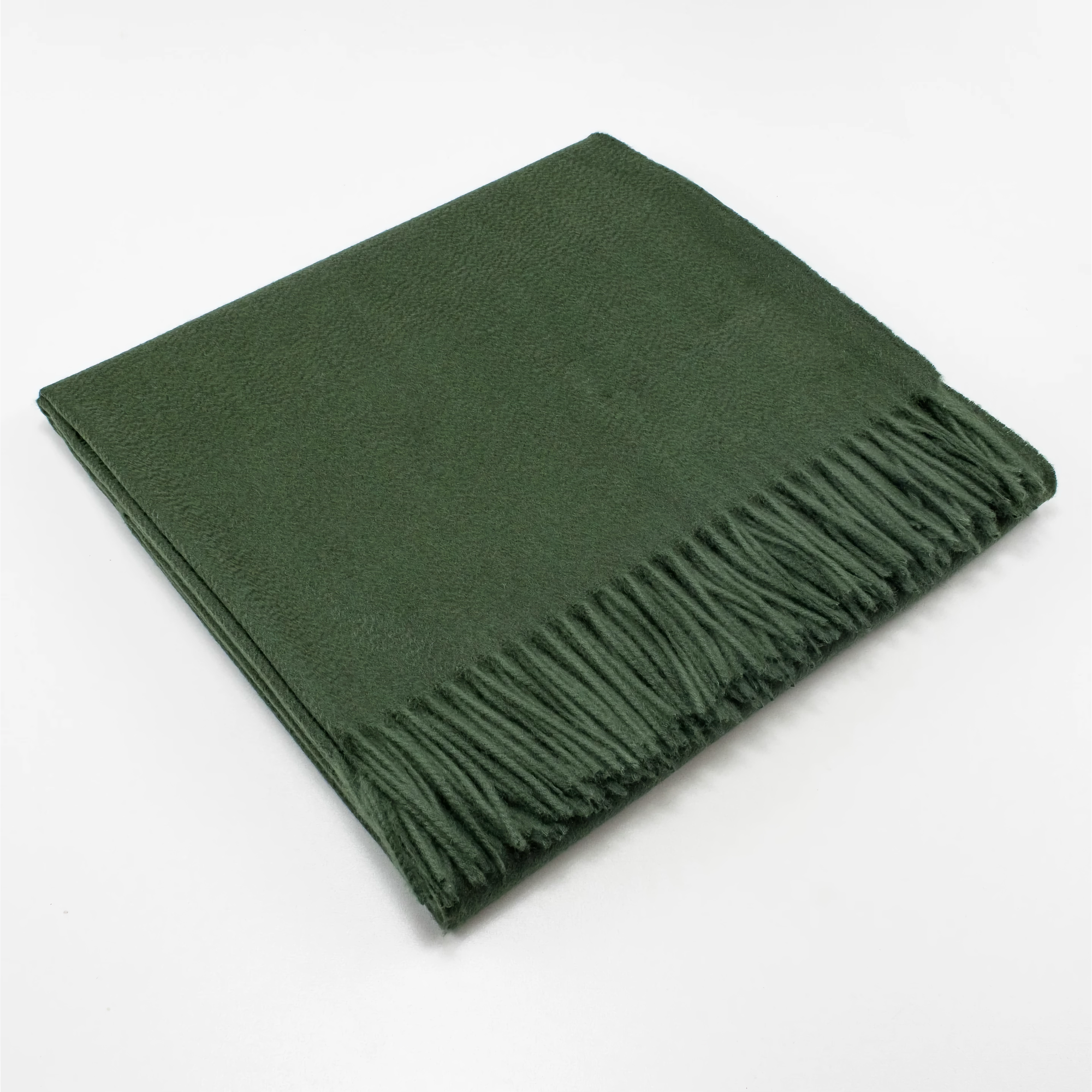 Scandia Home Fringe Throw in Forest Color