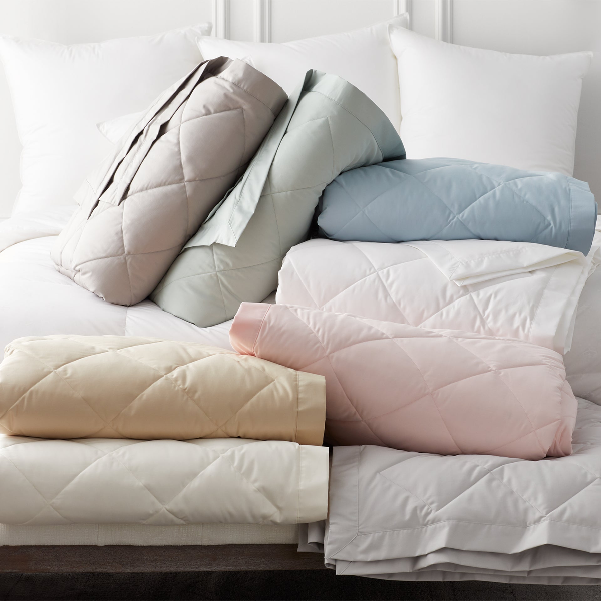 All Colors of Scandia Home Diamond Quilted Down Blankets
