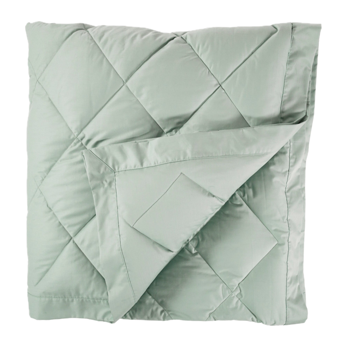 Folded View of Scandia Home Diamond Quilted Down Blankets in Heath Color