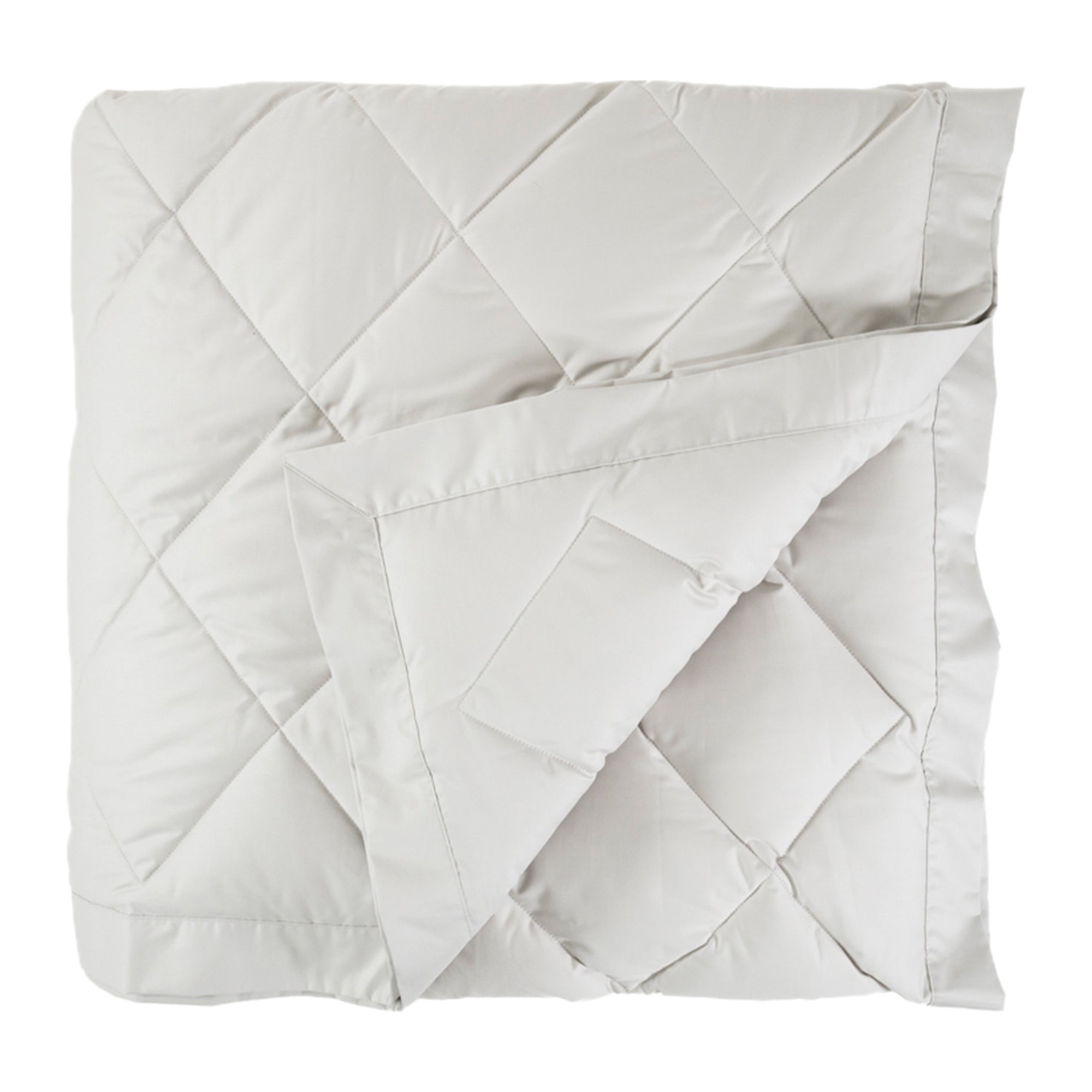 Folded View of Scandia Home Diamond Quilted Down Blankets in Shadow Color