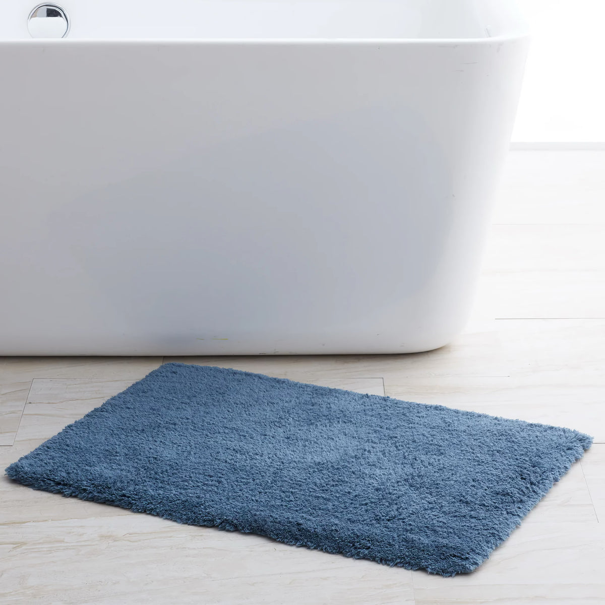 Petrol Scandia Home Indulgence Bath Rug on Bath Floor