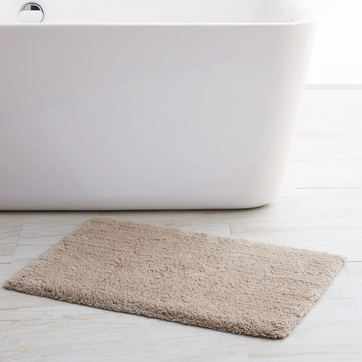 Truffle Scandia Home Indulgence Bath Rug on Bath Floor