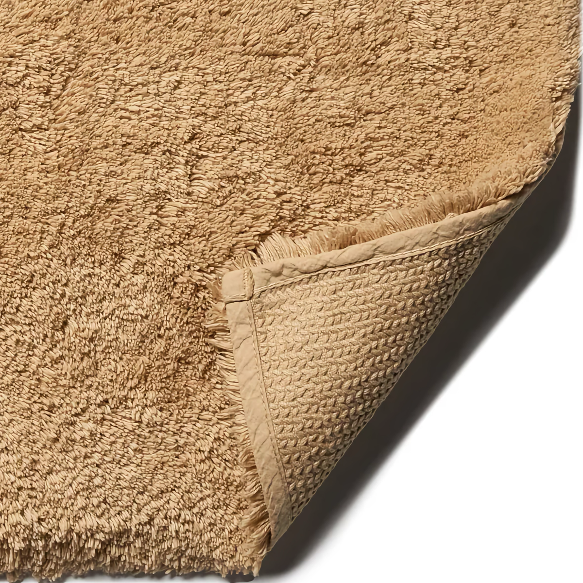 Fabric Closeup of Scandia Home Indulgence Bath Rug in Bronze