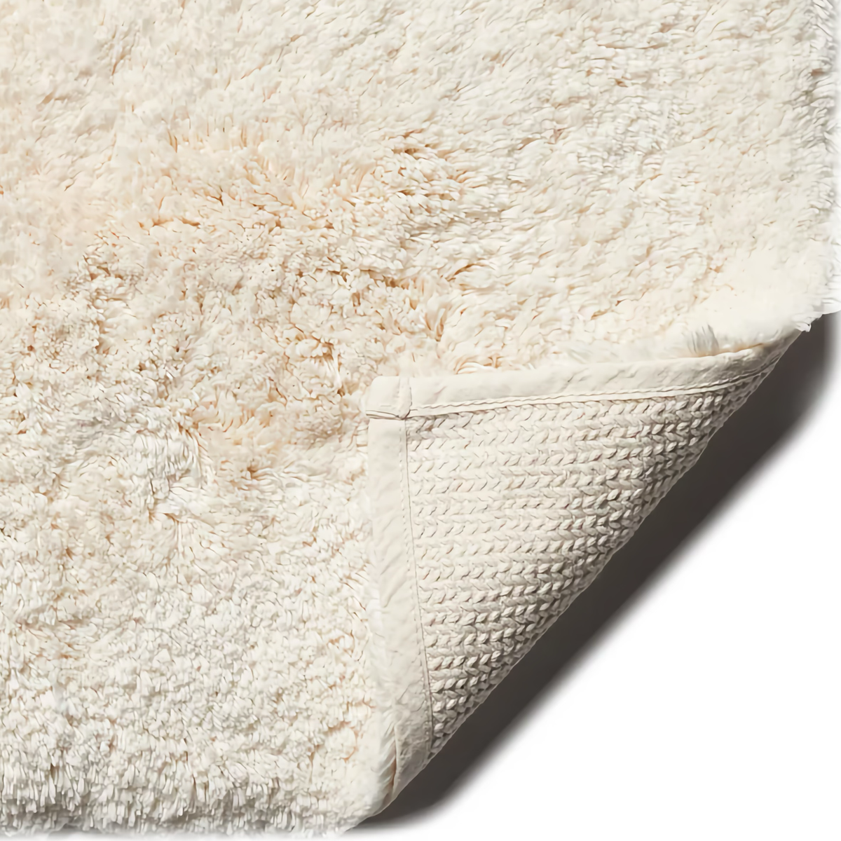 Fabric Closeup of Scandia Home Indulgence Bath Rug in Ivory