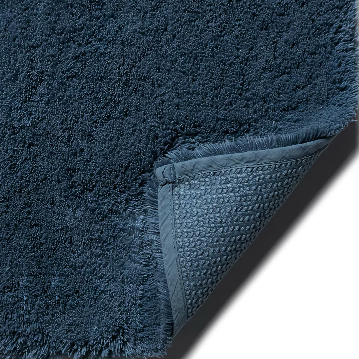 Fabric Closeup of Scandia Home Indulgence Bath Rug in Petrol