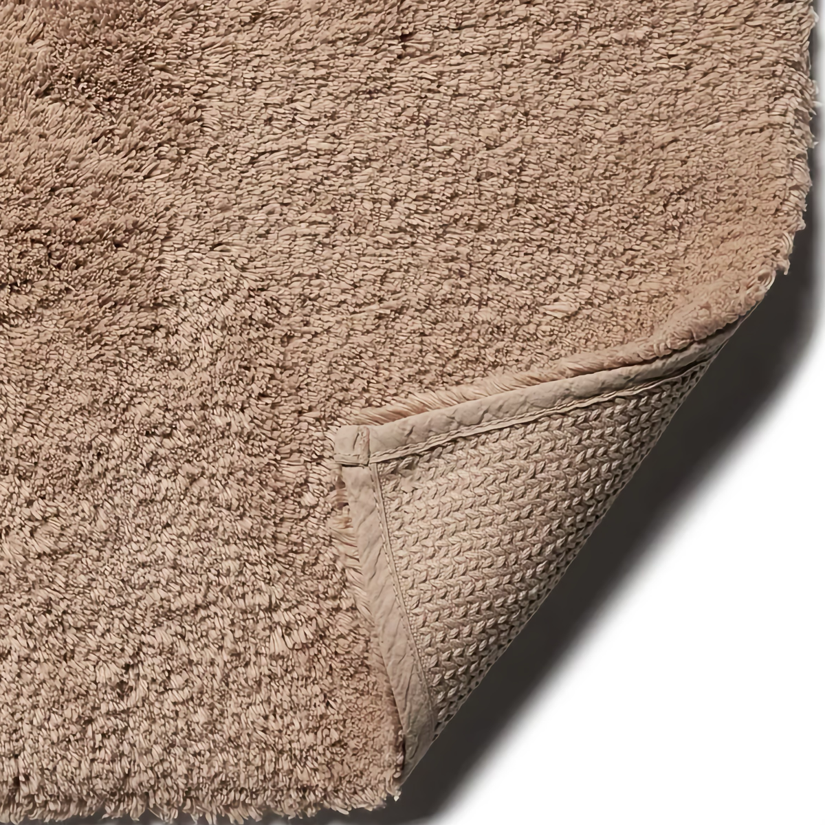 Fabric Closeup of Scandia Home Indulgence Bath Rug in Truffle 