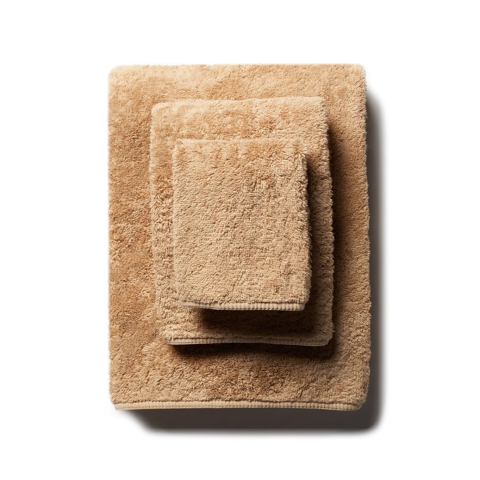 Stack of Scandia Home Indulgence Towels in Bronze