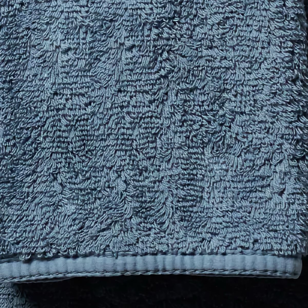 Fabric Closeup of Scandia Home Indulgence Towels in Petrol