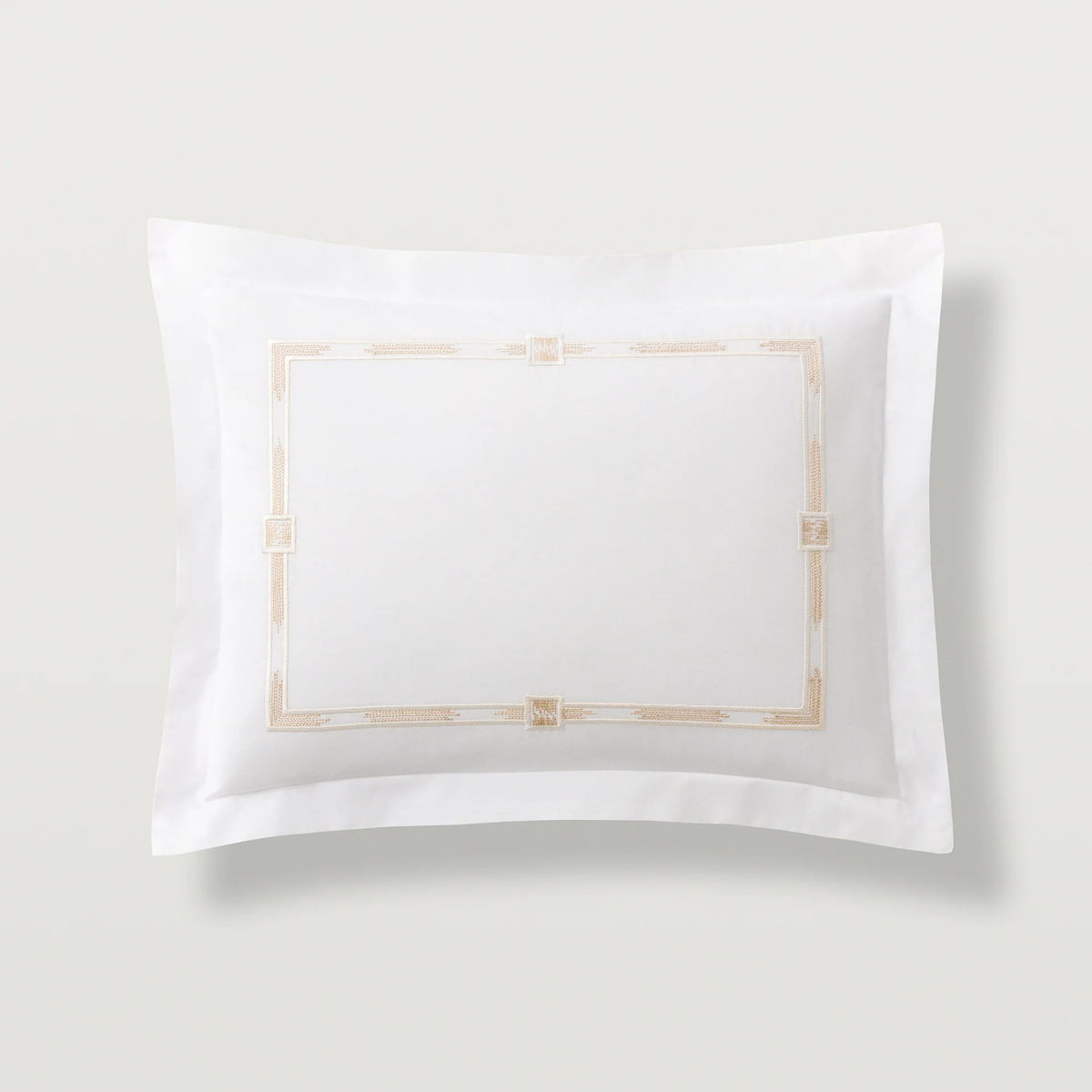 Boudoir Sham of Scandia Home Lisetta Bedding in Champagne Color