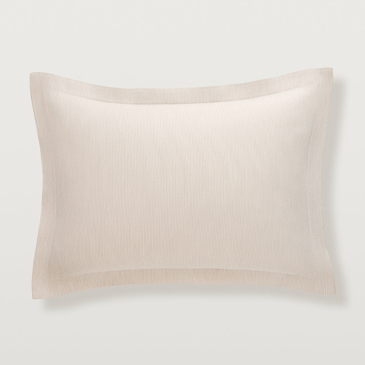 Silo of Scandia Home Lorenzo Pique Standard Sham in Linen color