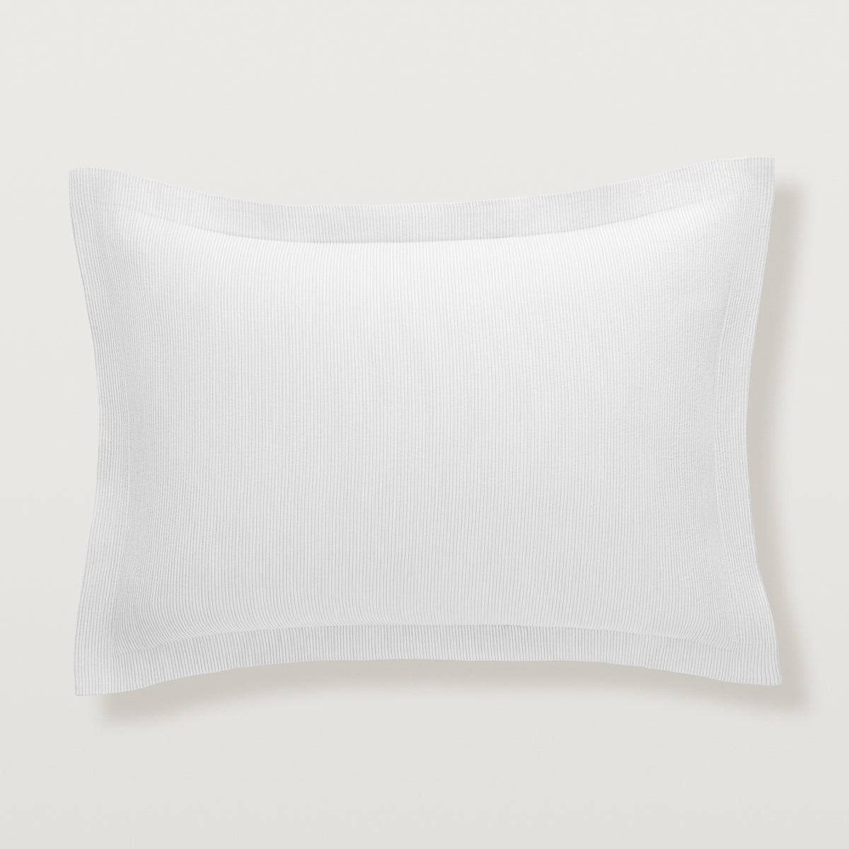 Silo of Scandia Home Lorenzo Pique Standard Sham in Pure White color