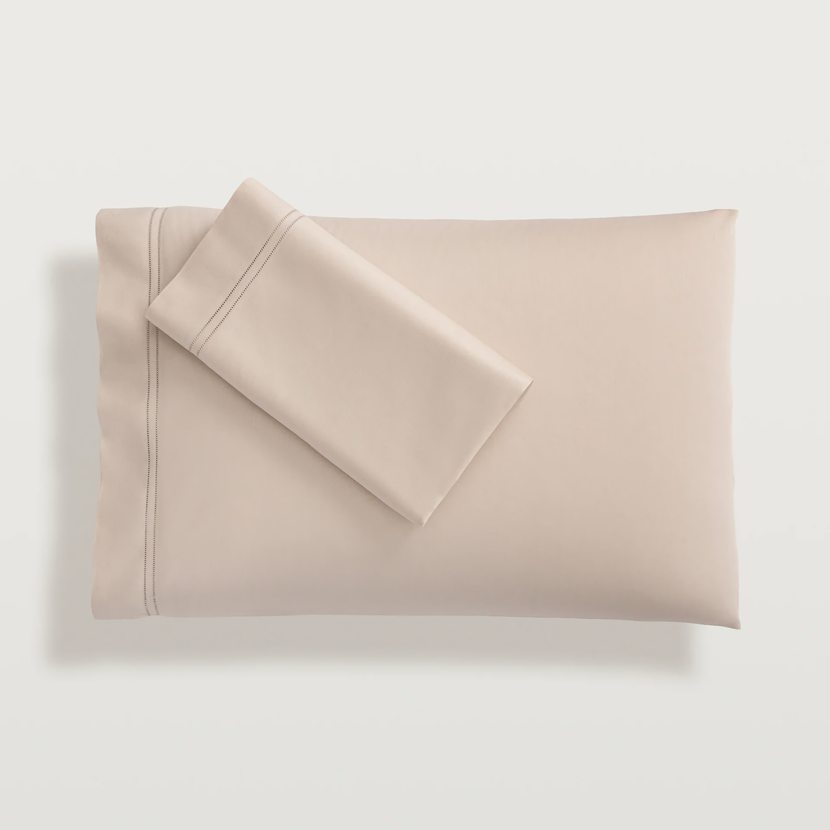 Pillowcase of Fawn Color Scandia Home Lucea Sea Island Collection