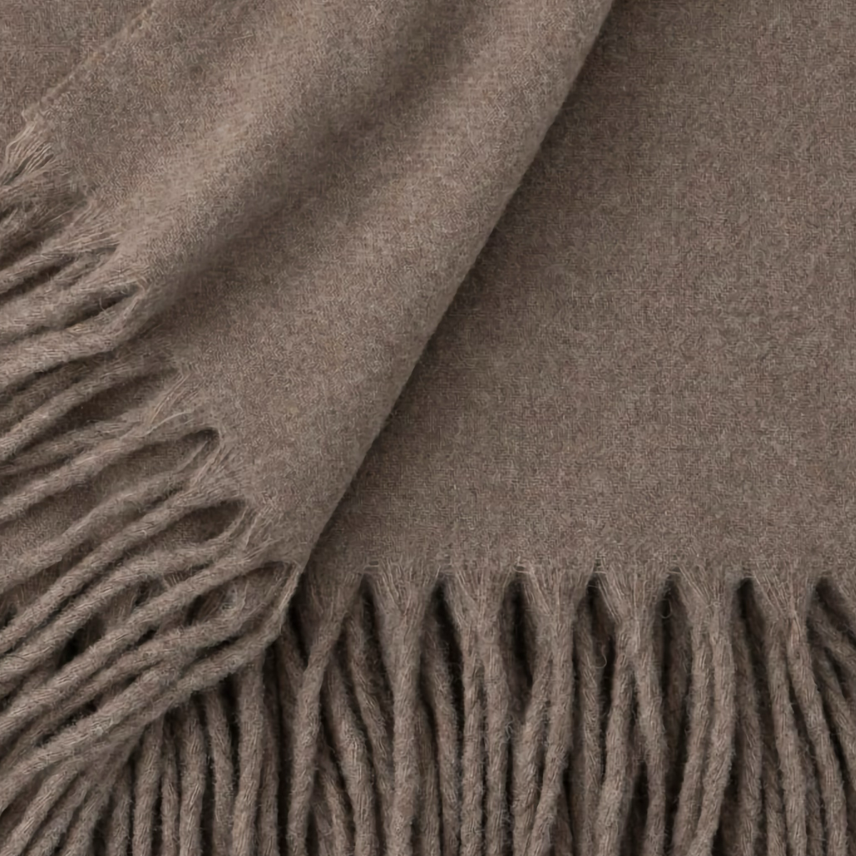 Closeup of Scandia Home Pietro Throw in Truffle color